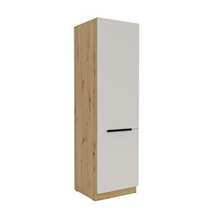 Kuchynská skrinka pre vstavanú chladničku Sayla 60 LO-210 2F (kašmír + dub artisan)