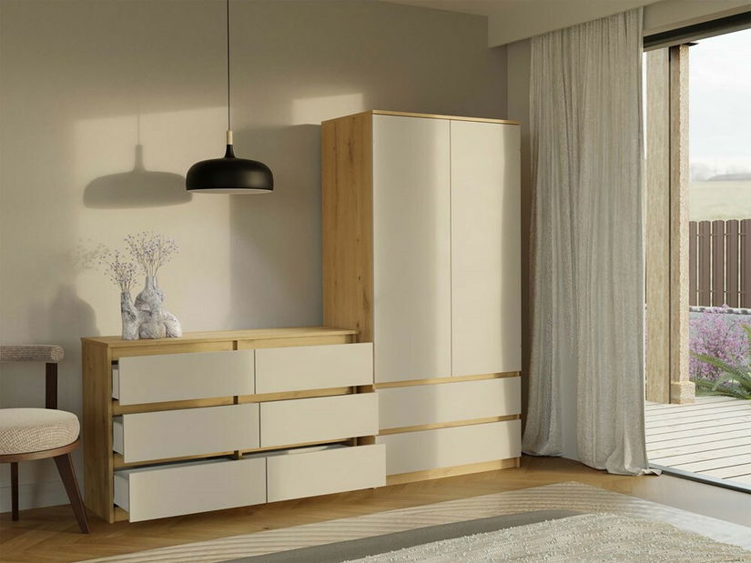 Komoda Musecalo 6 120 (antracit + kašmír)