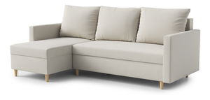 Rohová sedacia súprava Ronaldo (L) (biela)