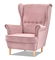 Relax fotel Margis (púderrózsaszín + bükk)