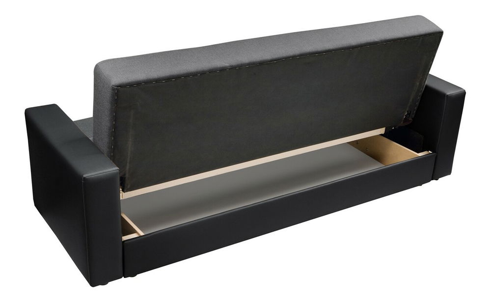 Pohovka trojsedačka BRW Nova 3K (sivá + čierna)