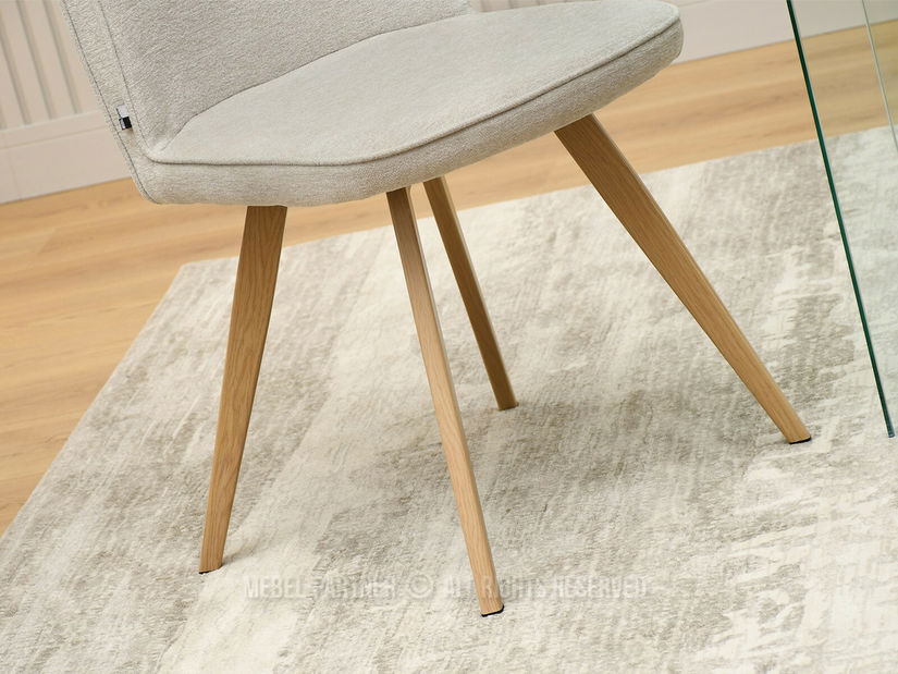 Blagovaonska stolica Minero (bež + hrast)