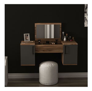 Toaletni stolić Nukela 5 (orah svijetli + antracit)