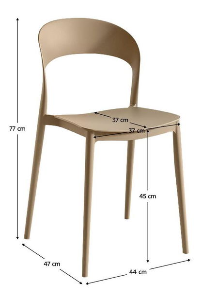 Blagovaonska stolica Tempo Kondela -Recibir (bež) 