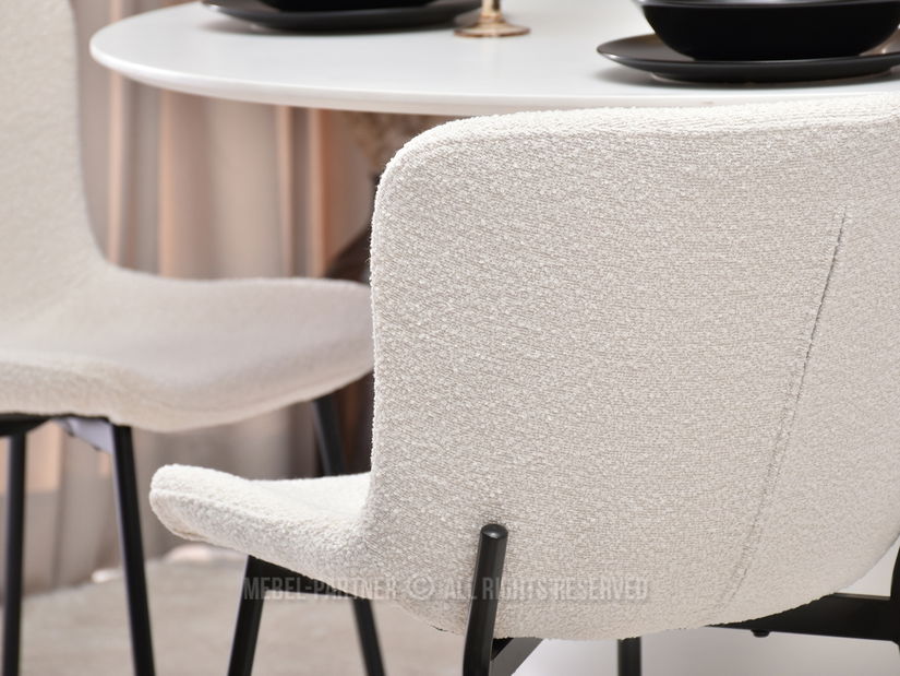 Stolička Kirkland (krémová + čierna)