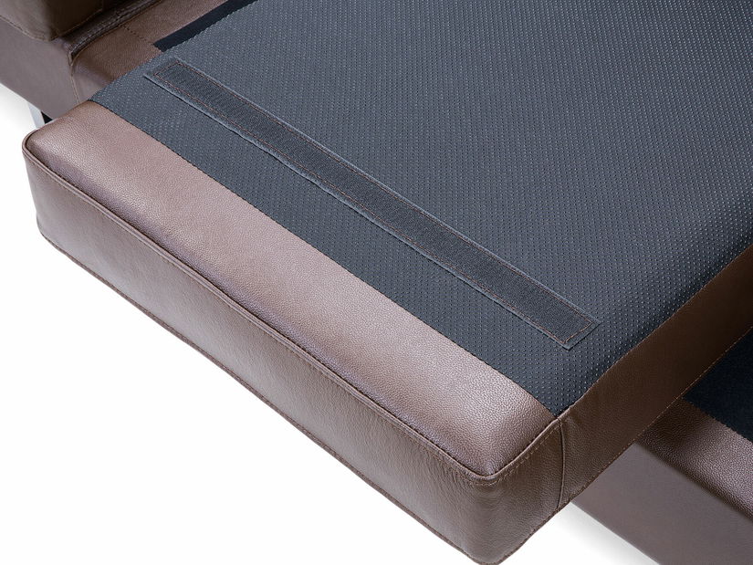 Kutna garnitura SILKEBORG (koža) (smeđa) (D)