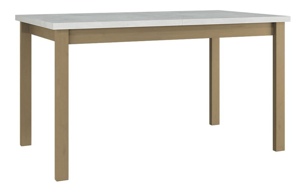 Masă sufragerie extensibilă Deasal 80 x 140 180 II (Alb + Stejar sonoma) (pentru 4-8 persoane)