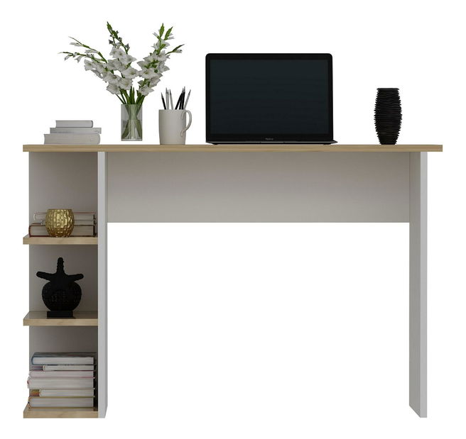 PC stolík Satono (dub zafírový + biela) 