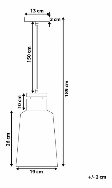 Függő lámpa Nova (fehér)