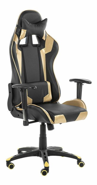 Kancelárska stolička Kite (čierna + zlatá)