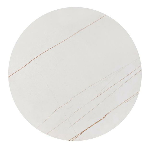 Dohányzóasztal szett (2 db.) Fantoma (fehér márvány + arany)