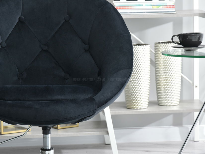 Fotelja Lush 3 (crna + zlatna)