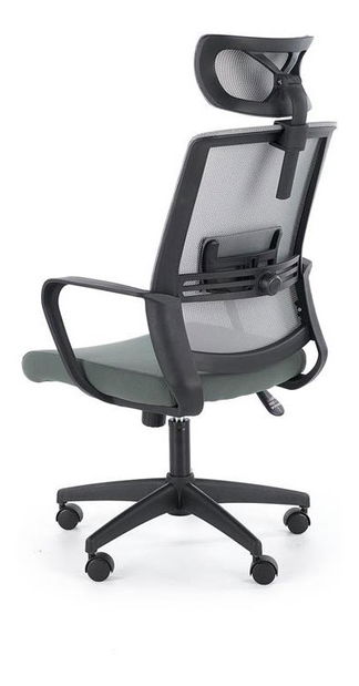 Fotoliu de birou Aretta (Negru + Gri)