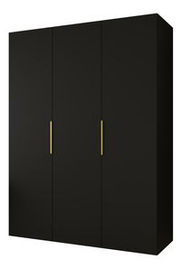 Ruhásszekrény 150 cm Mirabella 1 (fekete + arany)