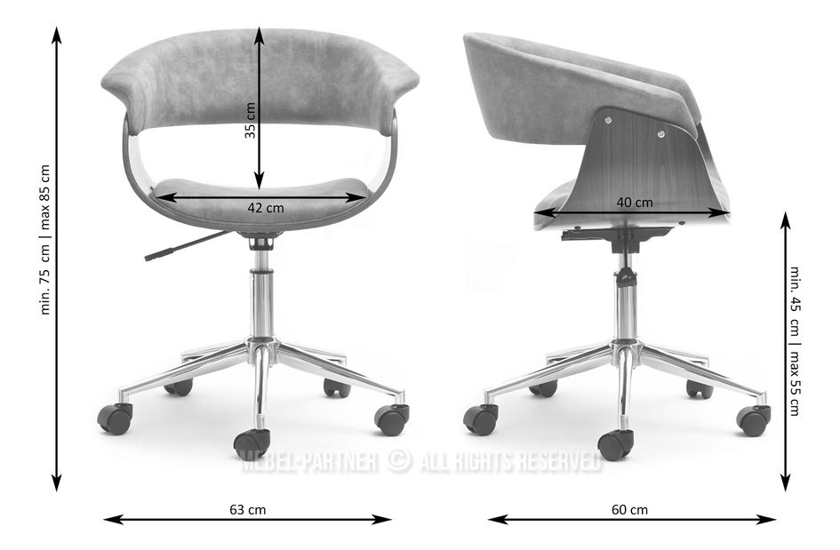 Scaun Manzaro (nuc negru + negru)