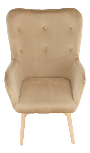 Fotel puffal Lager New (bézs) 