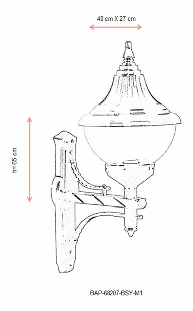 Vonkajšie nástenné svietidlo Hadi (čierna)