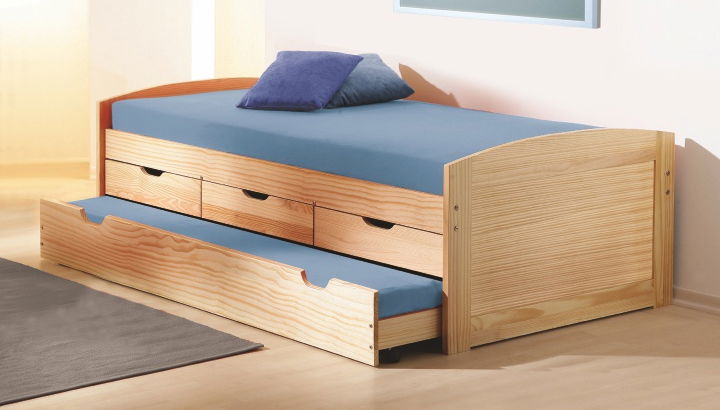 Rozkladacia posteľ 90 cm Marinella (s roštom) (masív) *bazár