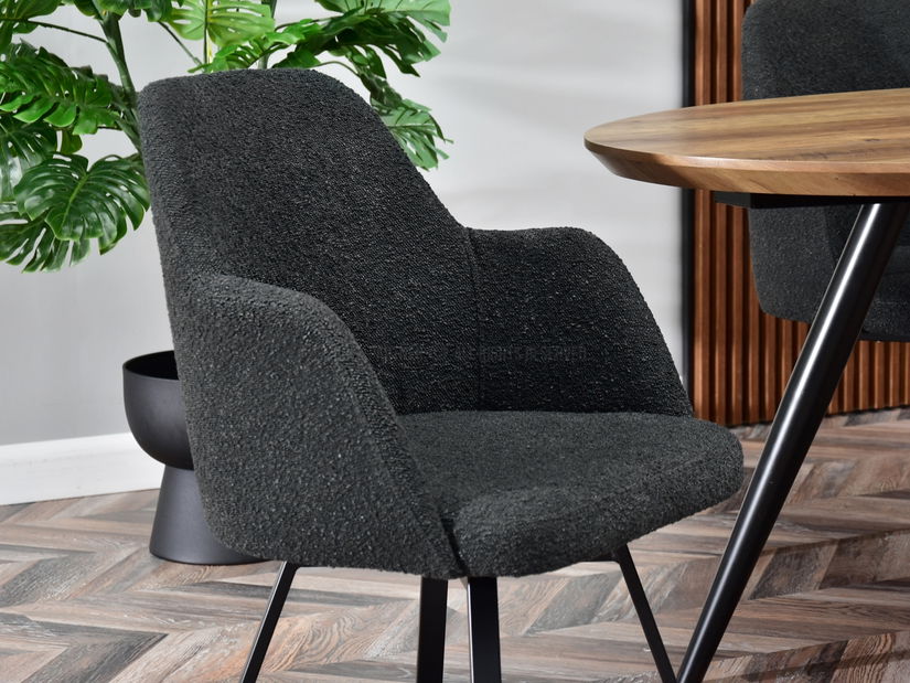 Jedálenská stolička Lejano (čierna)