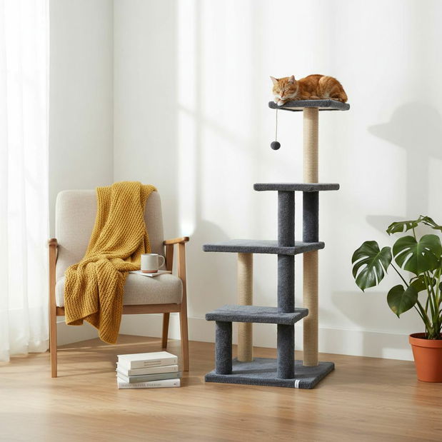Škrabadlo pre mačky Alesa (antracit)