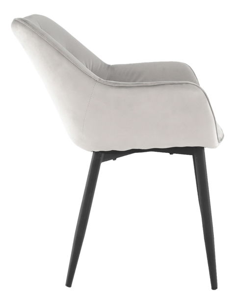 Dizajnové kreslo Feddy (svetlosivá)