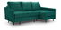 Rohová sedačka Robia (P) (zelená)