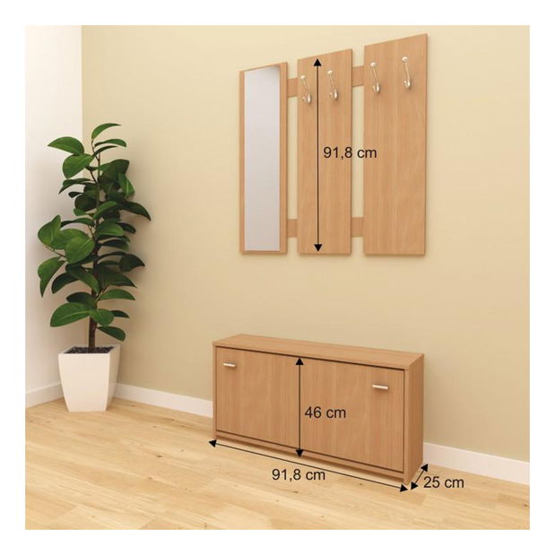 Set za predsoblje Landa (bukva) 