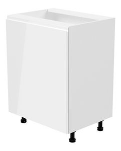 Dolná kuchynská skrinka D601F Aurellia (biela + biely lesk) (L)