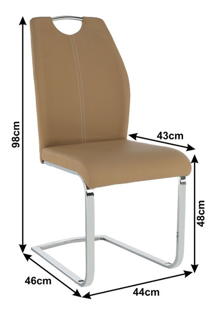 Scaun de sufragerie Nesta (Bej)