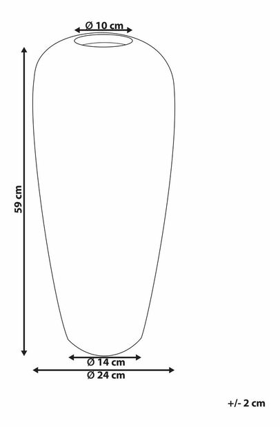 Váza Dacia (hnedá)