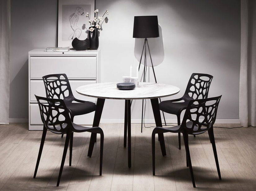 Jedálenská stolička Margam (čierna)