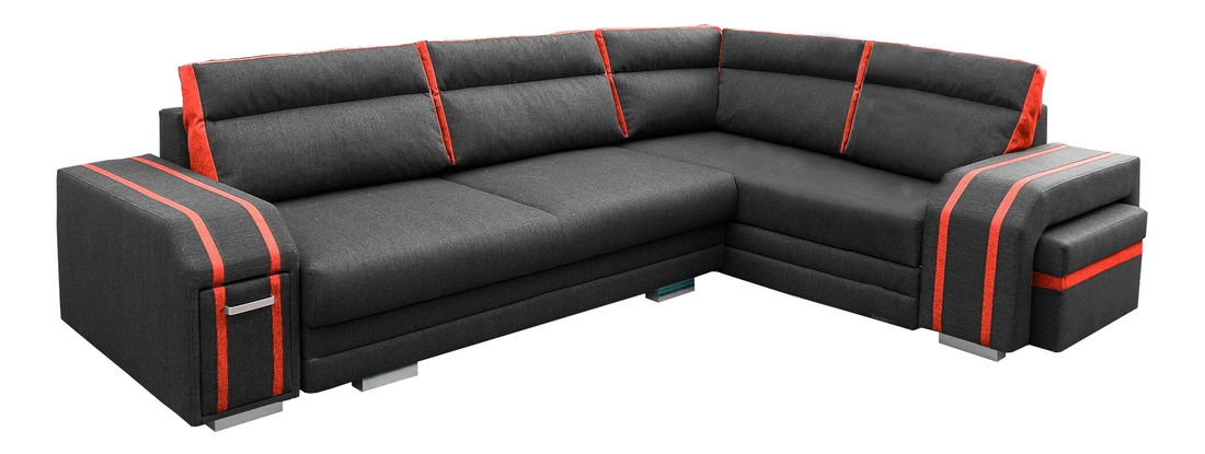 Rohová sedačka Antelope (čierna) (P)