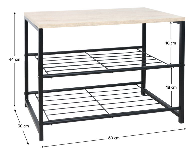 Pantofar, 2 rânduri Tamis (negru + natural)