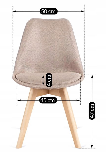 Étkezőszék Noell (bézs) 