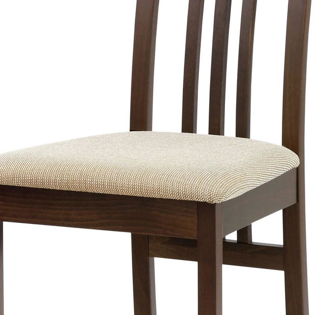 Blagovaonska stolica Bebidas (orah + bež)