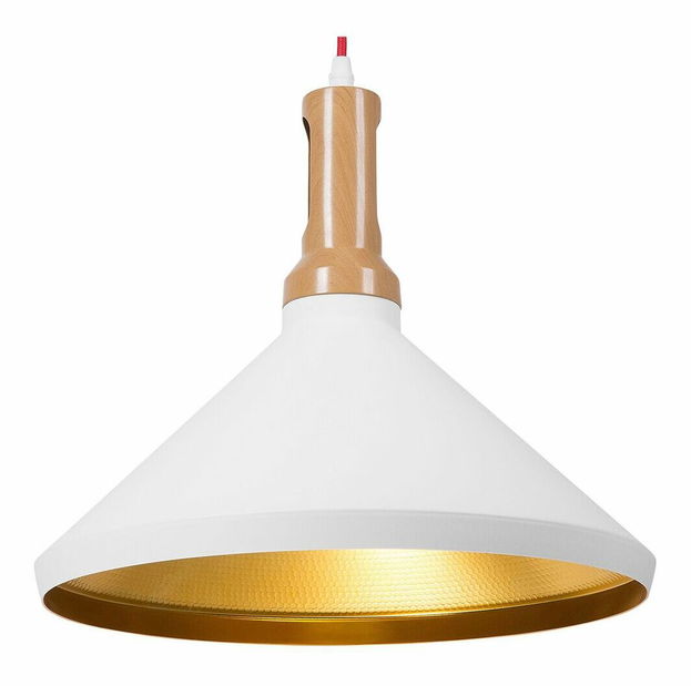 Závesná lampa Lidar (bielo-zlatá)