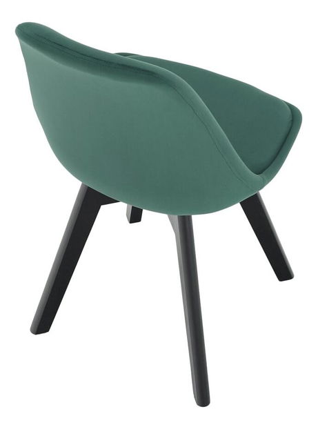 Set 2 buc. scaune de sufragerie Blanche (emerald + negru) *vânzare stoc