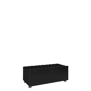 TV szekrény Brenali 100 BR03 (fekete + fényes fekete)