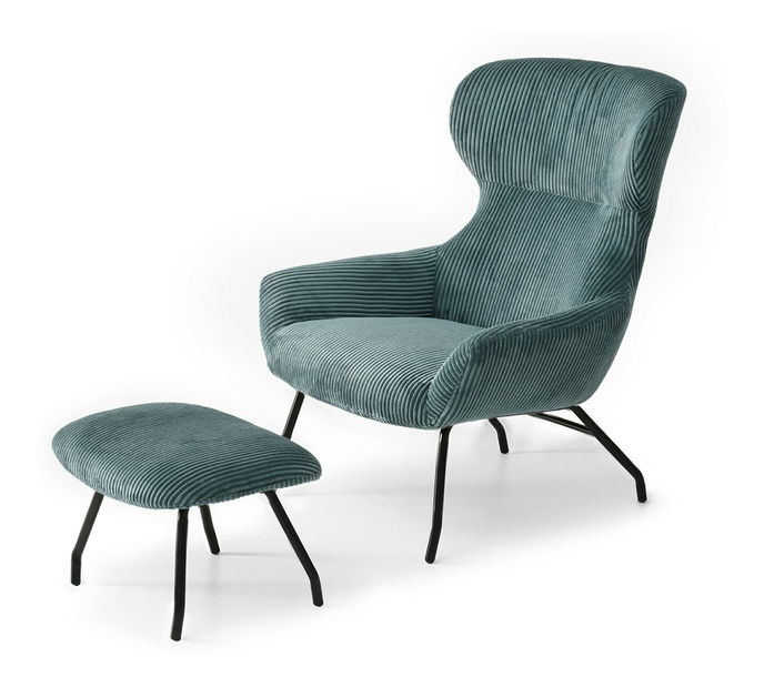 Fotelja Condor (tirkizna + crna)