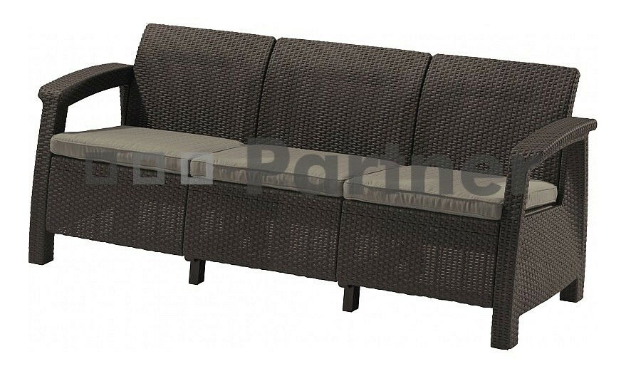 Záhradný nábytok Thalia hnedá (Umelý ratan) *vankúšiky chrbta ZADARMO