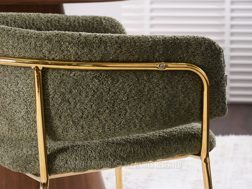 Stolica Sorento (zelena + zlatna)