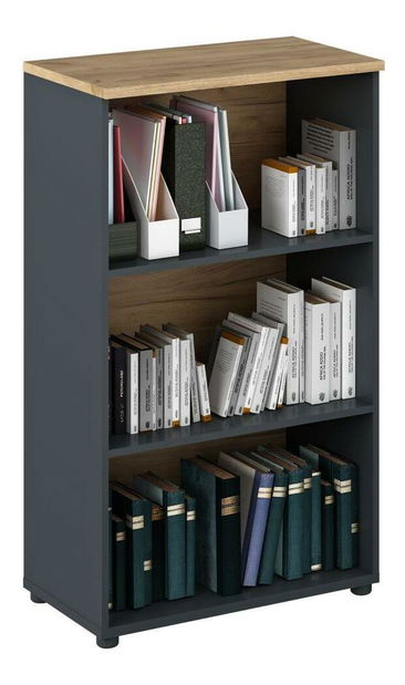 Raft Klodekas 4 (grafit + Stejar artisan) 