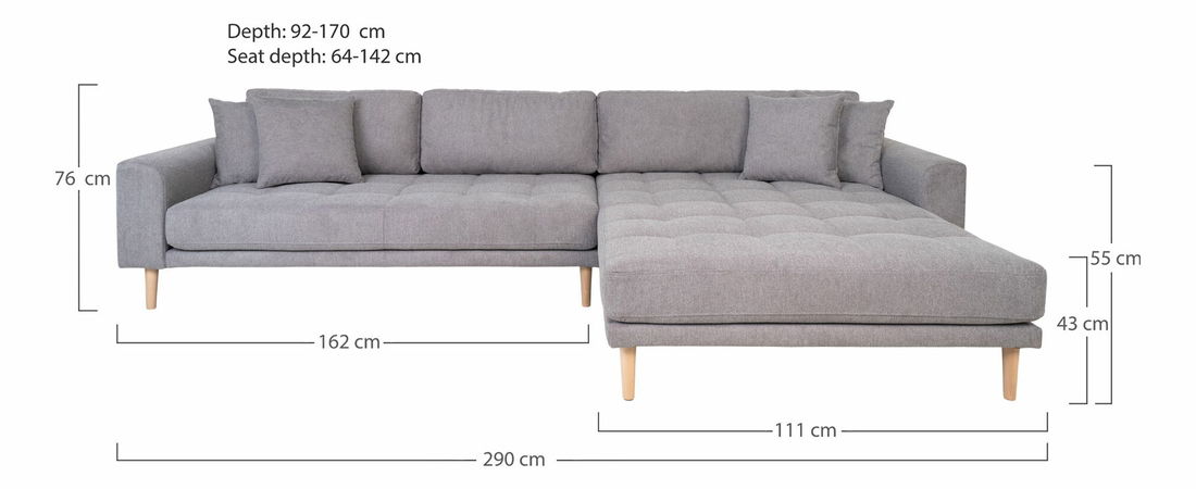 Rohová sedacia súprava (P) Lvaveriaora (svetlosivá)