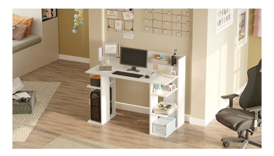 PC asztal Verbato (fehér) 