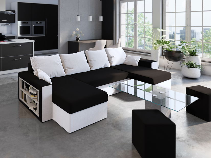 Colțar Baltimore (Alb + Gri)