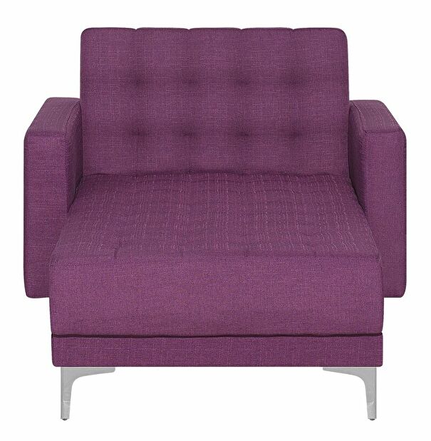 Fotoliu șezlong relaxare ABERLADY (textil) (violet)