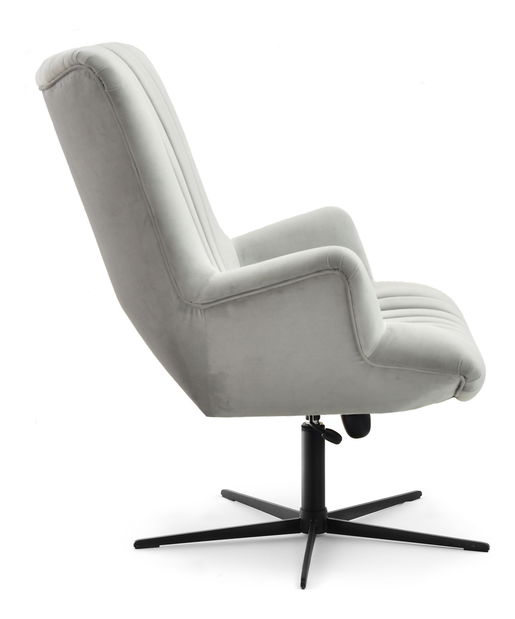 Relaxačné kreslo Elesenta (svetlosivá + čierna)