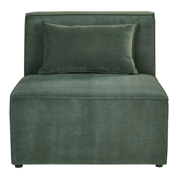 Pohovka trojsedačka s taburetkou Lemia (zelená)