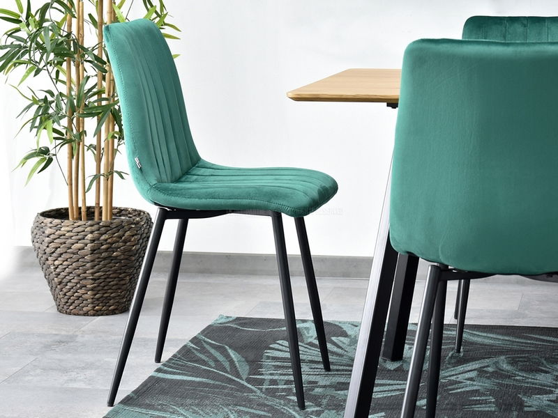 Scaun Mia (verde + cupru)