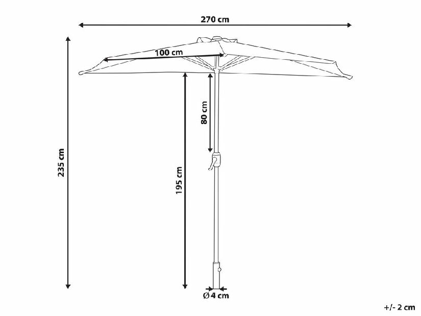 Umbrelă Giovanni (negru)